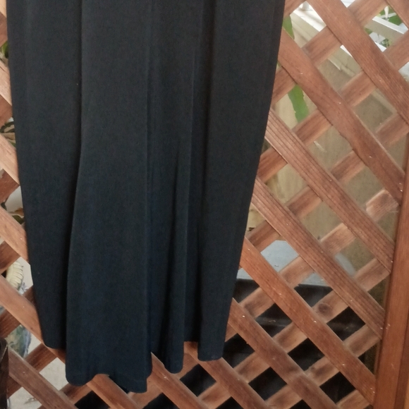 Daymor Petite Dolman Long Sleeve Beaded Embroidered Black Evening Dress Size 10P - Picture 7 of 11